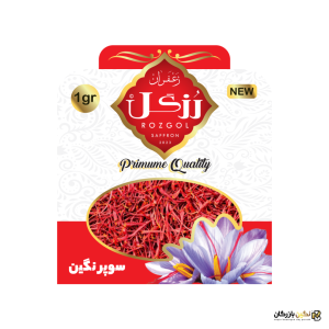 خرید زعفران 1گرمی سوپرنگین برند رزگل